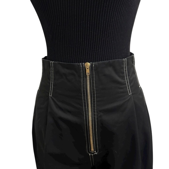 Sandro Paris lantern high waisted pants Size 6 black colour - Picture 3 of 17